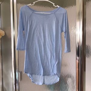 Light blue half sleeve tee